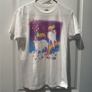 Lisa Frank Markie and Celeste Rainbow Unicorns Tee Tshirt